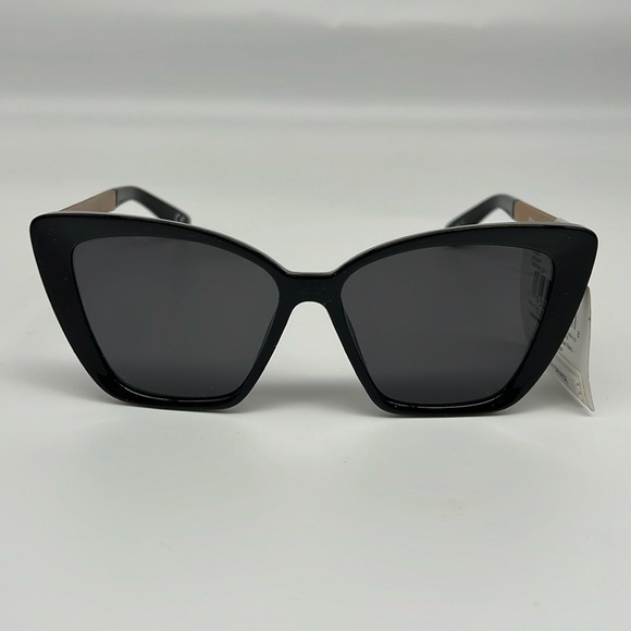 Worthington Accessories - Worthington Oversized Cat Eye Sunglasses with animal print temple accent